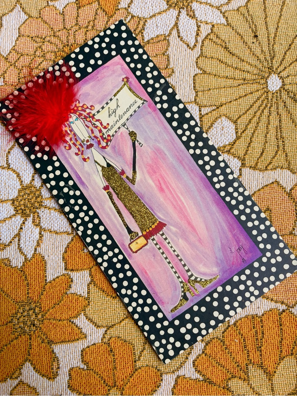 💋✨🐆 Vintage Y2K High Maintenance Diva Plaque ✨🐆💋